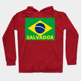 Salvador City in Brazilian Flag Hoodie